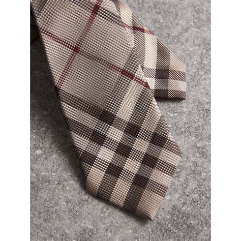 burberry trench check tie|Check Silk Tie in Midnight .